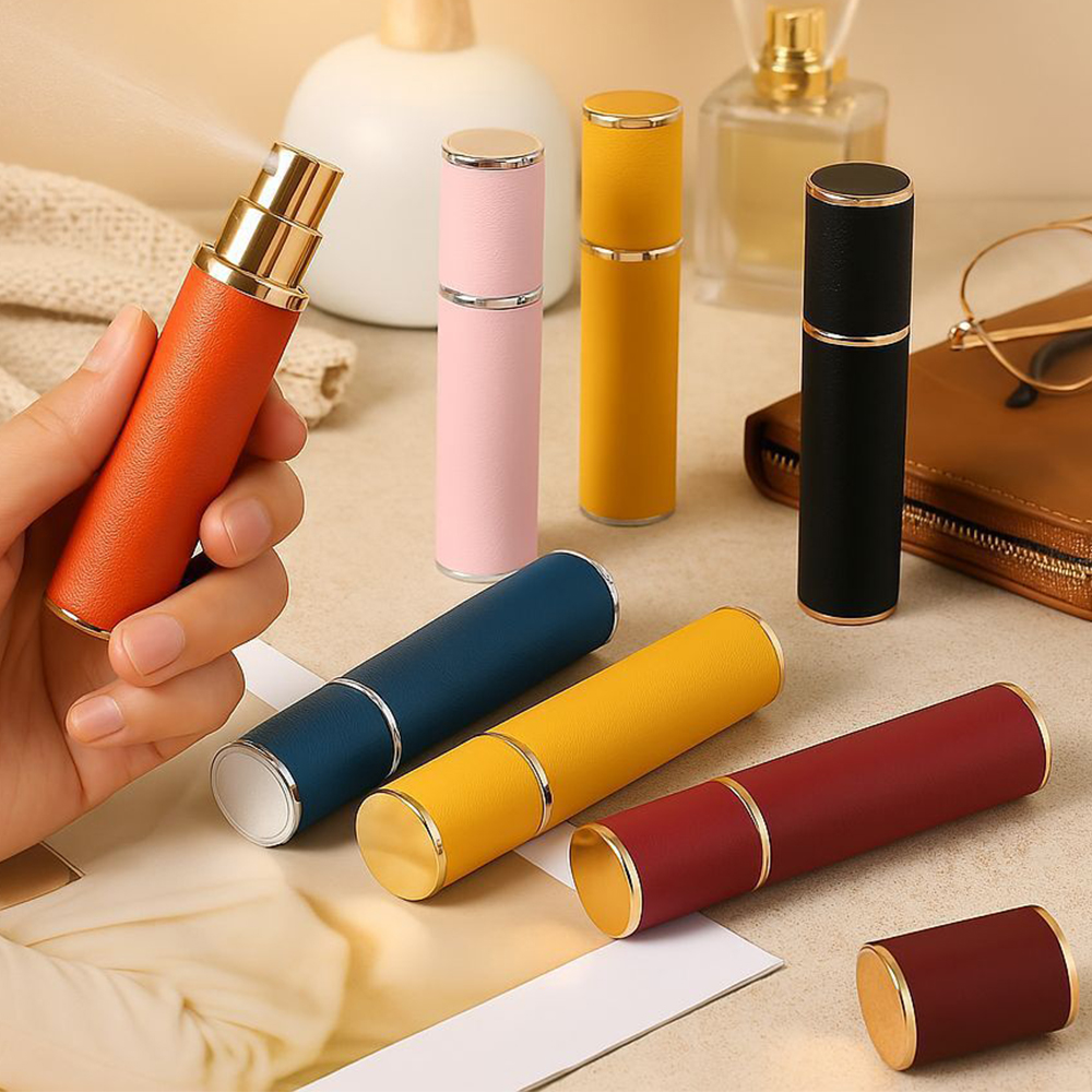 Luxury Skincare Samples - New 10ML Leather Luxury Perfume Atomizer