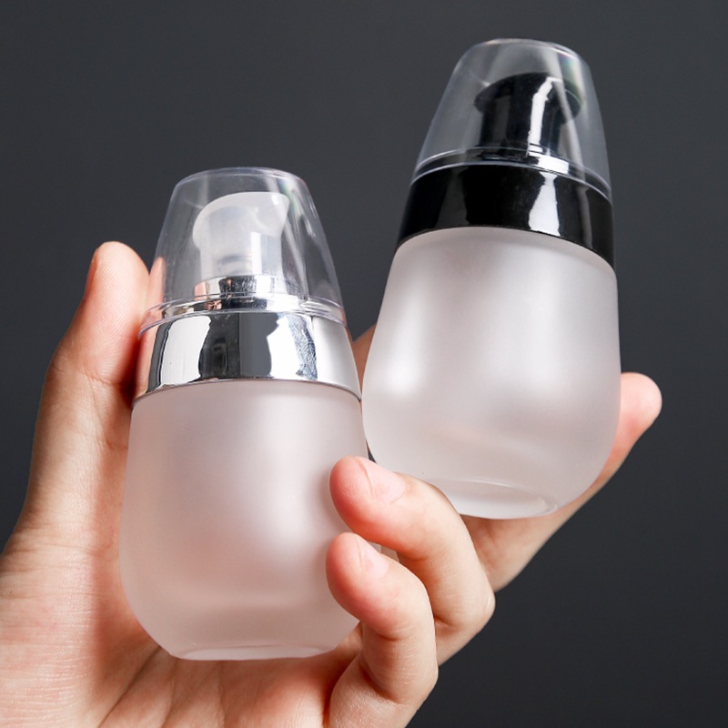 Luxury Skincare Packaging - 30ml Pump Lotion Empty Glass Bottle