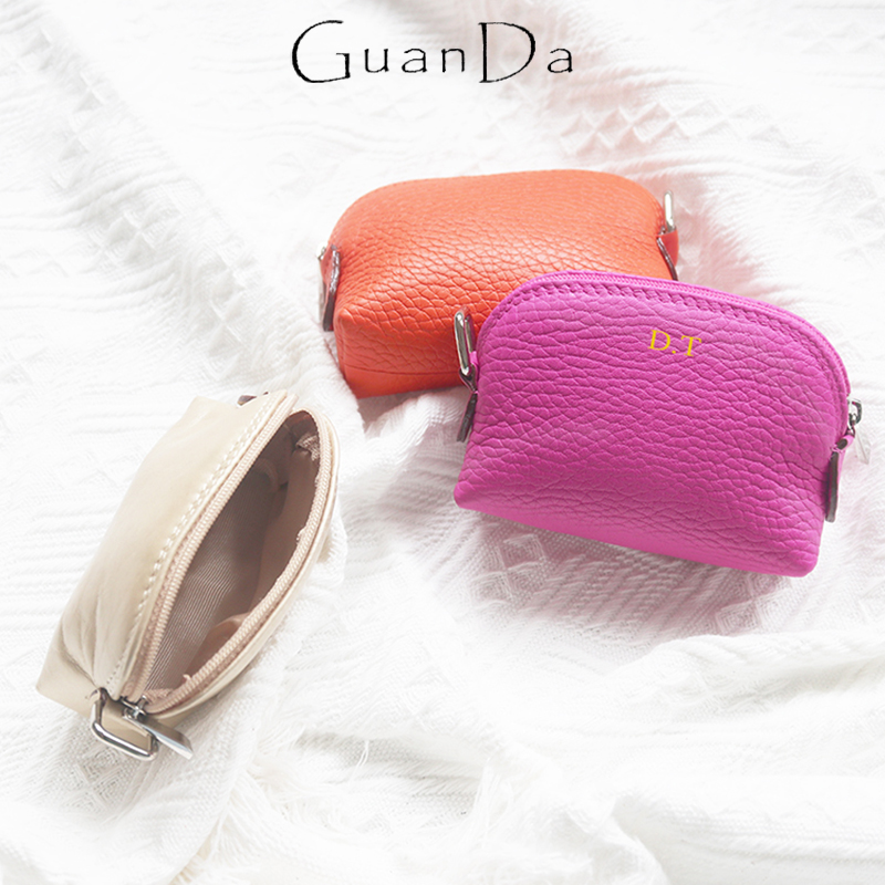 Luxury Skincare Samples - Genuine Leather Woman Coin Purse Luxury