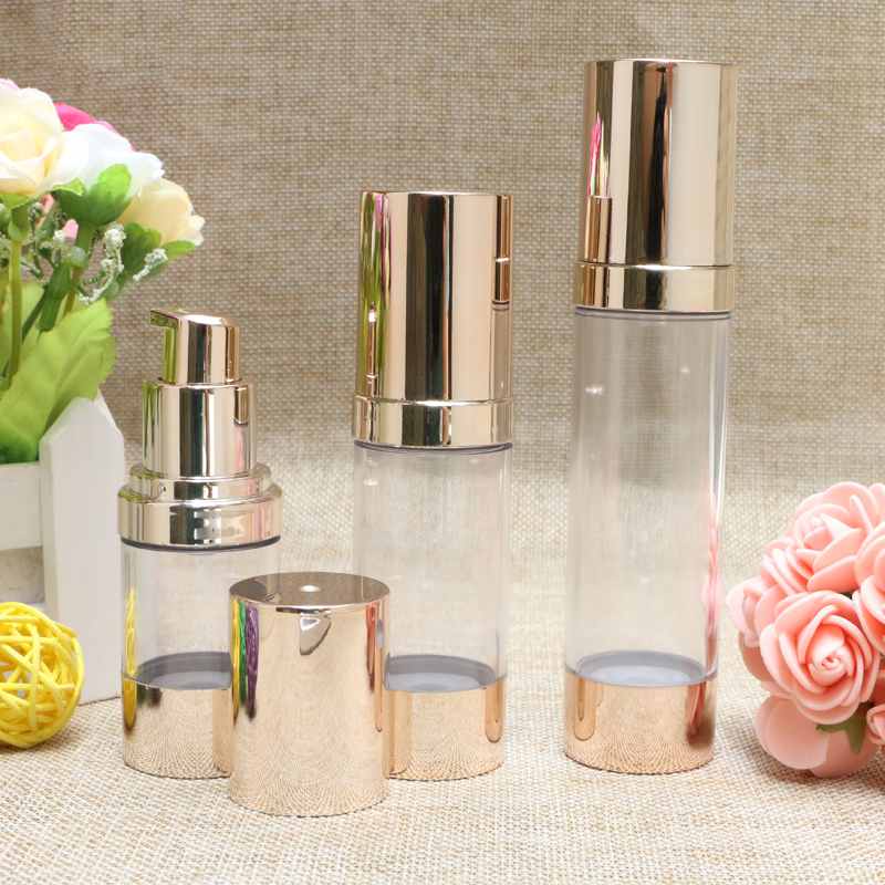 Airless Pump Bottle Light Gold - đánh giá và giá Luxury Skincare Packaging