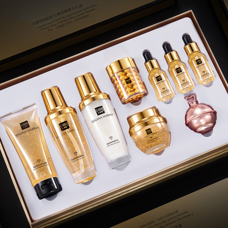 Women 24K Gold Skin Care Set 9 - đánh giá và giá Luxury Gold Skincare