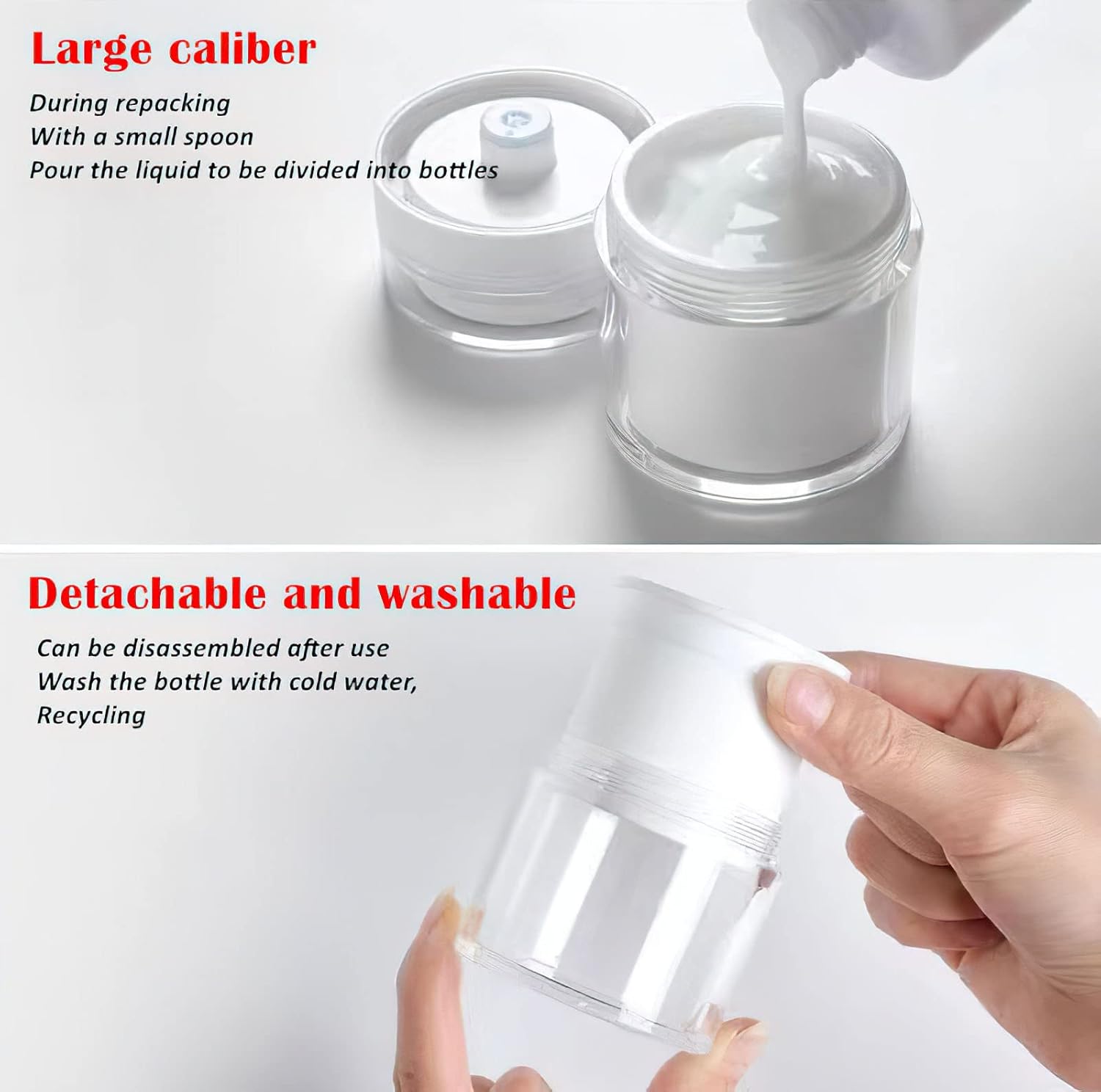 Airless Pump Jar 1/2/3Pcs Mois - đánh giá và giá Luxury Skincare Packaging
