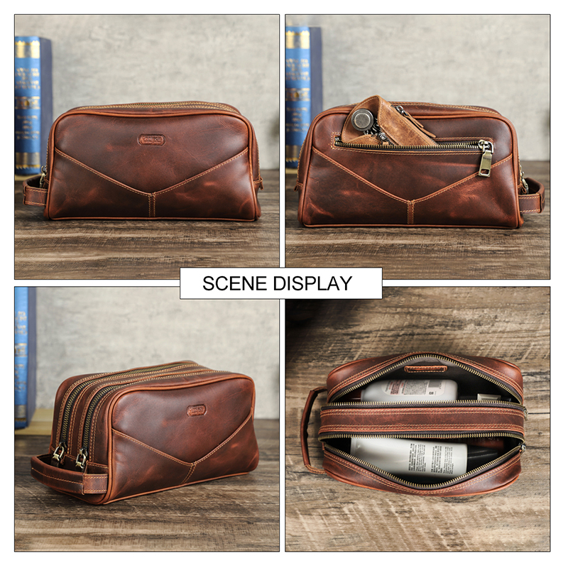Crazy Horse Genuine Leather Tr - đánh giá và giá Luxury Skincare Containers