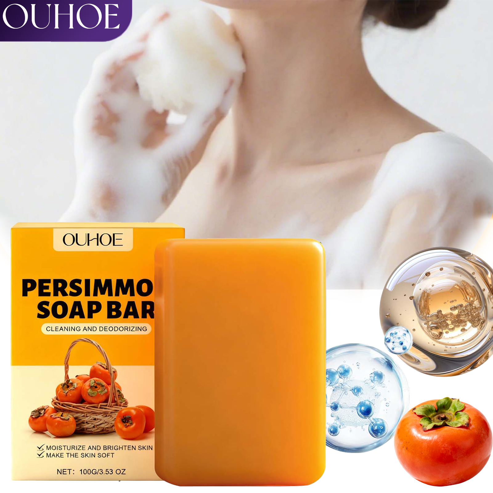 Persimmon Scented Body Soap Ba - đánh giá và giá Luxury Skincare Gift Set
