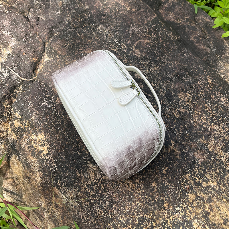 Genuine Leather Crocodile Patt - đánh giá và giá Luxury Skincare Containers