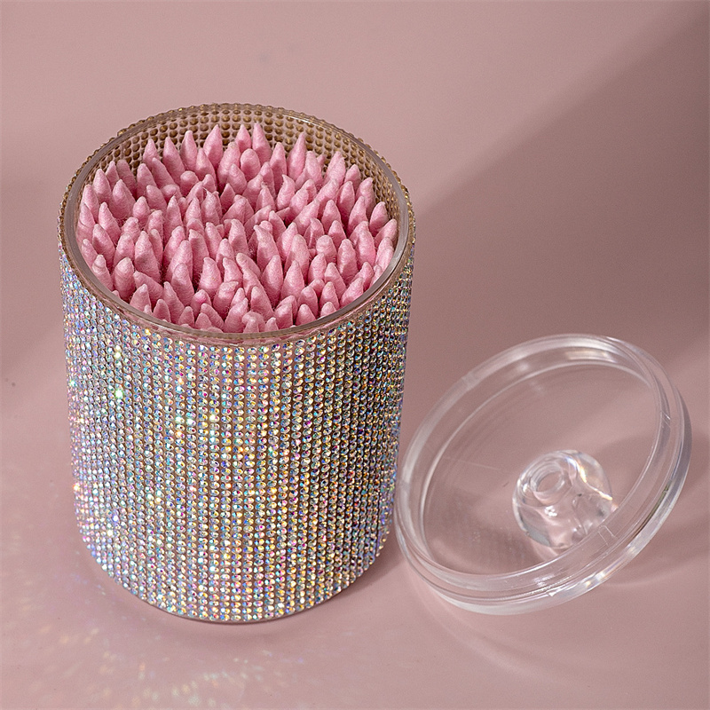 Luxury Diamond Cotton Swab Sto - đánh giá và giá Luxury Skincare Containers