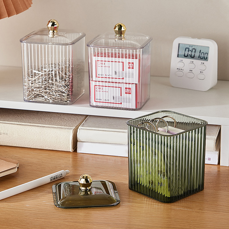 Light Luxury Clear Cotton Swab - đánh giá và giá Luxury Skincare Containers