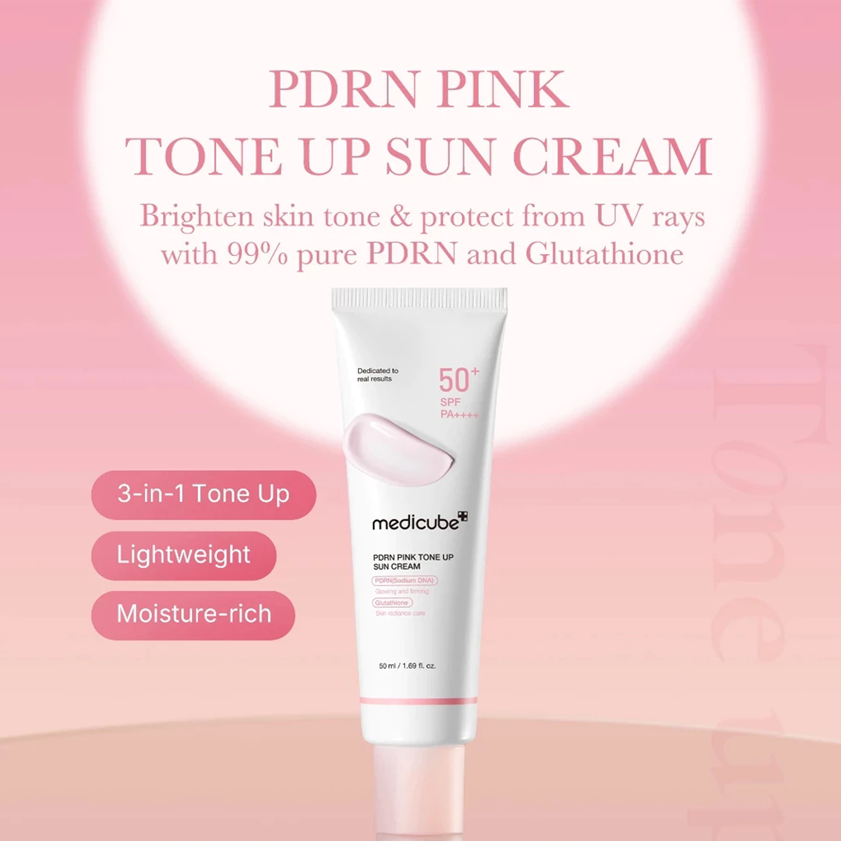 Medicube PDRN PINK TONE UP SUN - đánh giá và giá Luxury Skincare Korea