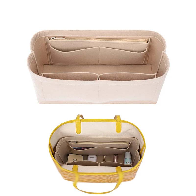Felt Insert Bag Cosmetic Organ - đánh giá và giá Luxury Skincare Samples
