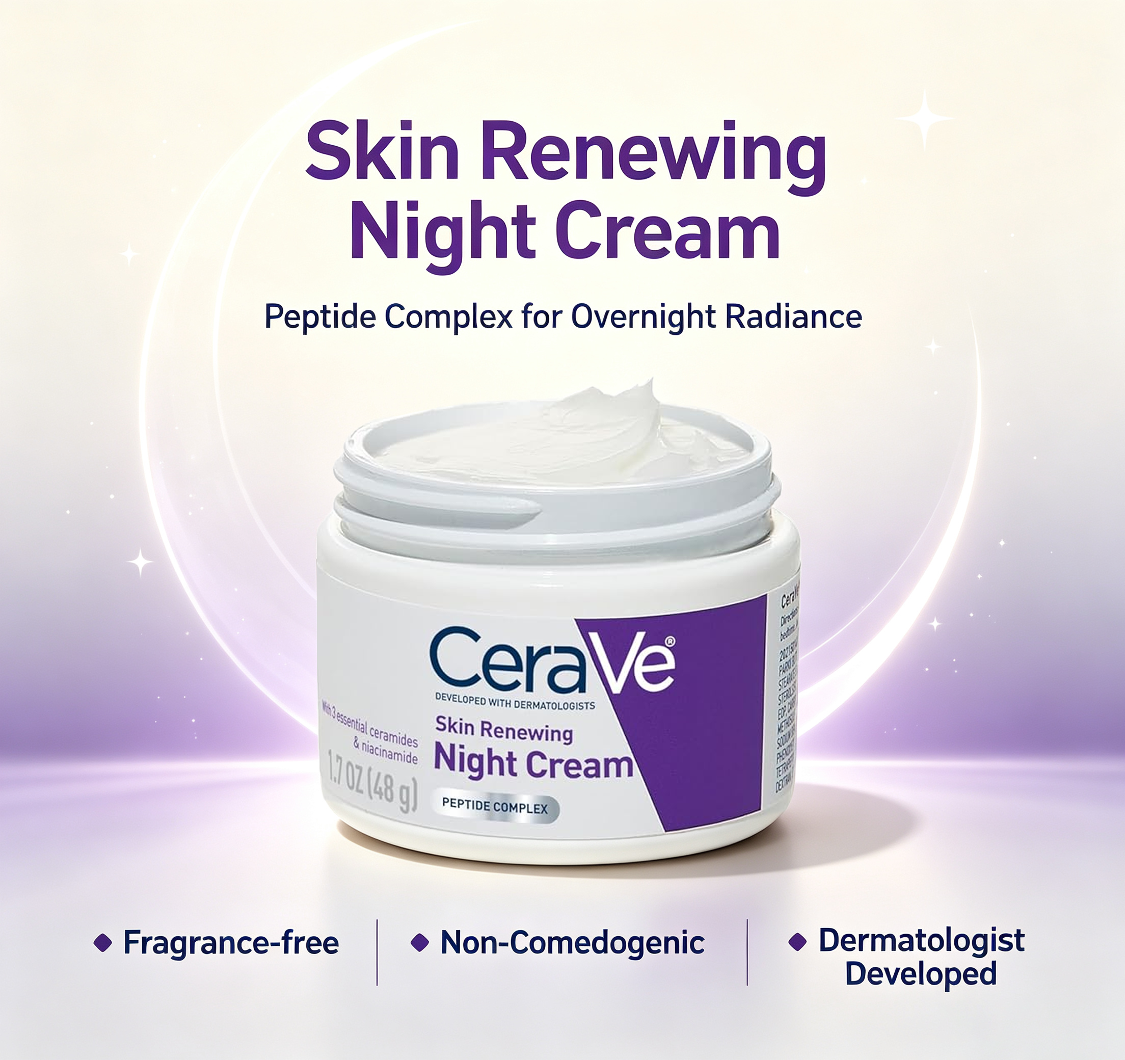CeraVe Skin Renewing Night Cre - đánh giá và giá Ceramide Complex Cream