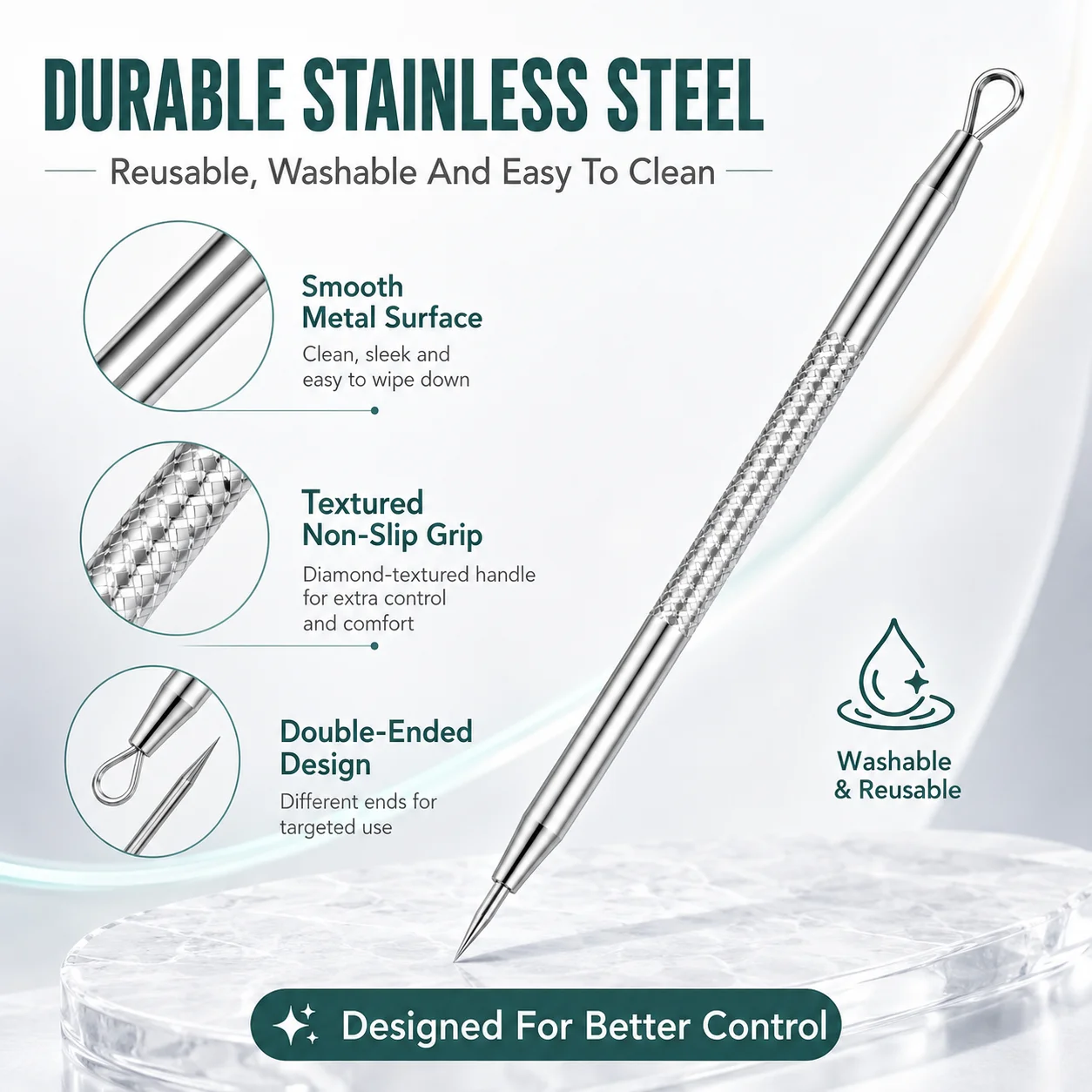 8PCS Blackhead Remover Tool Ki - đánh giá và giá Luxury Skincare Acne