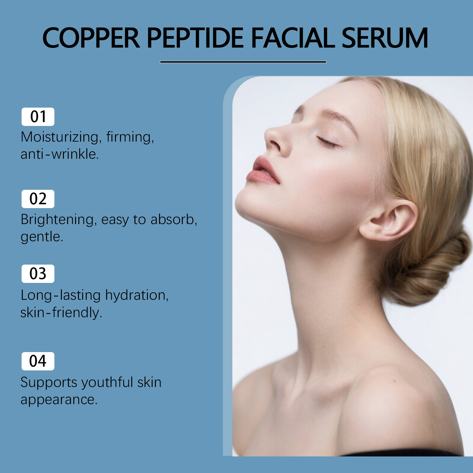 HOYGI Blue Copper Peptide Face - đánh giá và giá Peptide Complex Serum