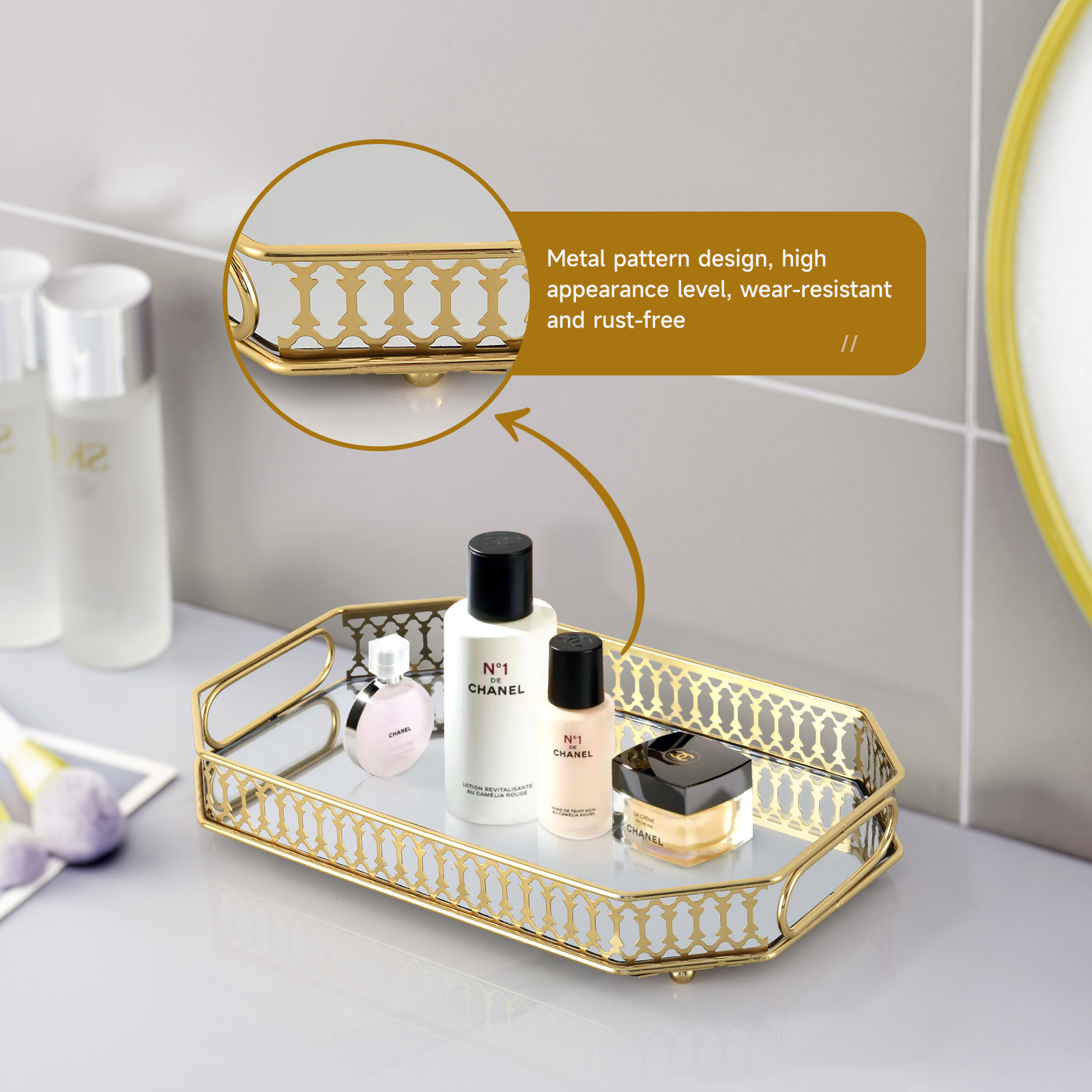 Luxury Gold Lace Hollow Mirror - đánh giá và giá Luxury Gold Skincare